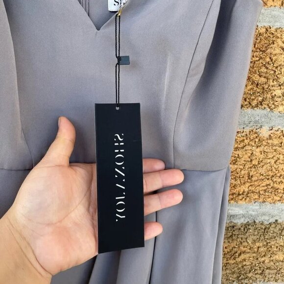 Shona Joy Core Cocktail Dress - Grey size 2 - Picture 9 of 16